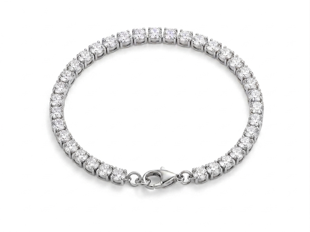 DIAMOND TENNIS BRACELET | SILVER