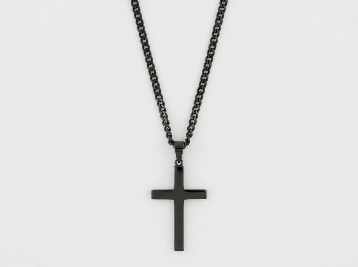 XL CROSS CHAIN | BLACK