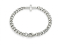 OPEN CROSS BRACELET | SILVER