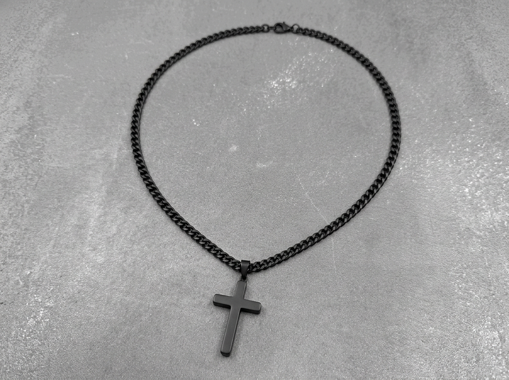XL CROSS CHAIN | BLACK
