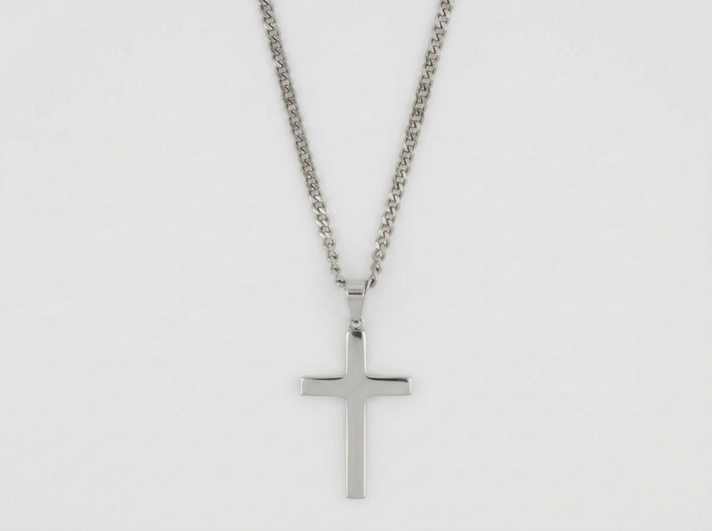 XL CROSS CHAIN | SILVER