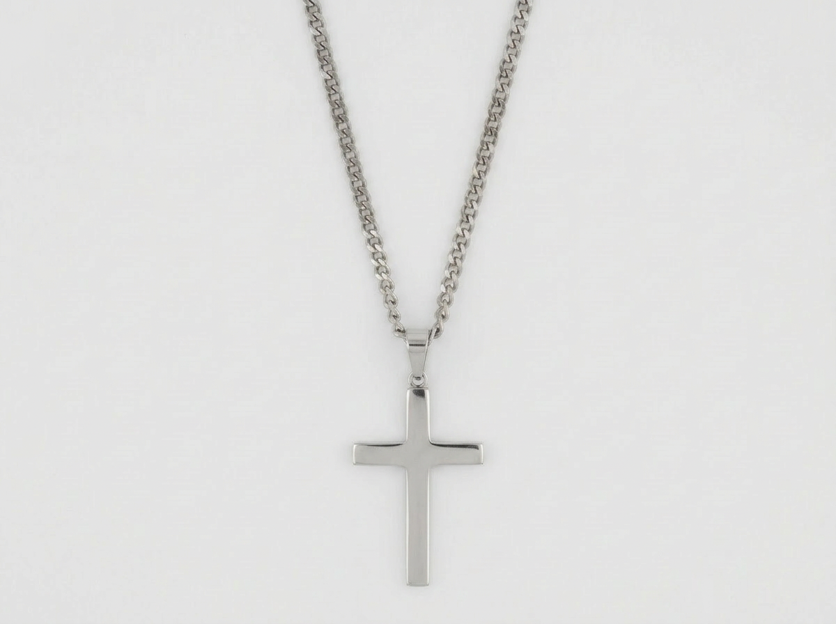 XL CROSS CHAIN | SILVER