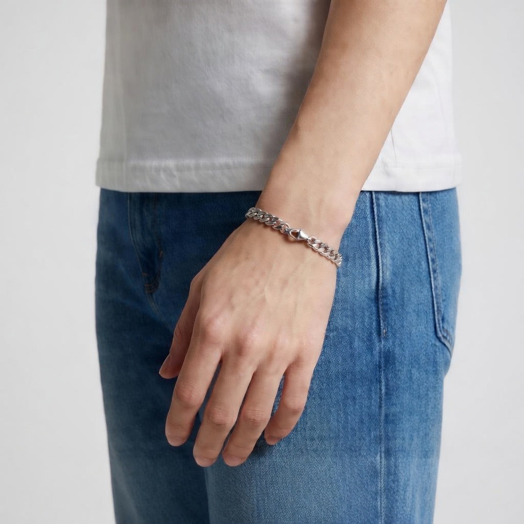 CURBAN LINK BRACELET | SILVER