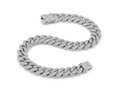 ICED CUBAN BRACELET | SILVER