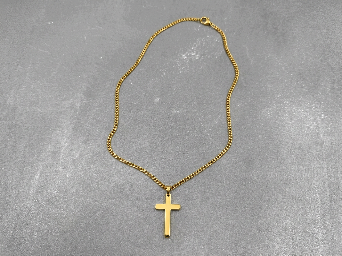 XL CROSS CHAIN | GOLD