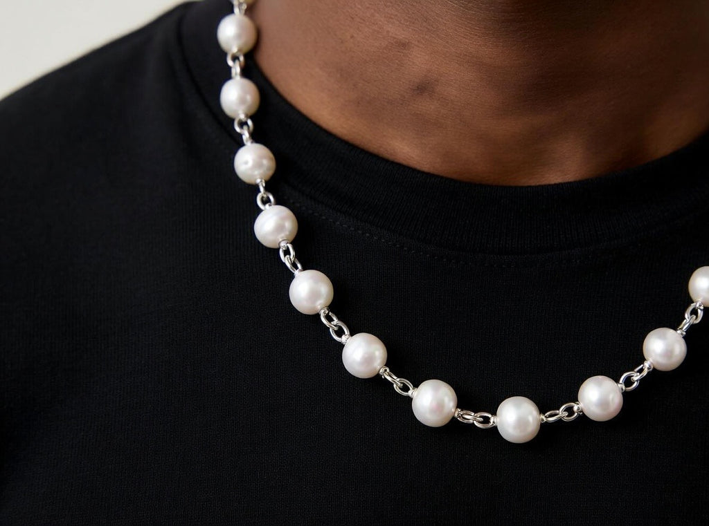ROSARY PEARL CHAIN | WHITE
