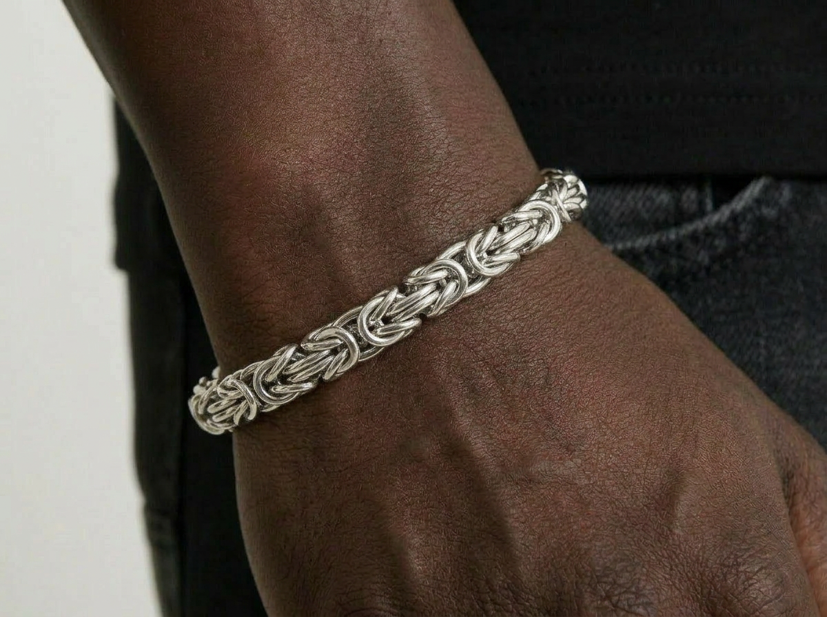 INTRICATE LINK BRACELET | SILVER