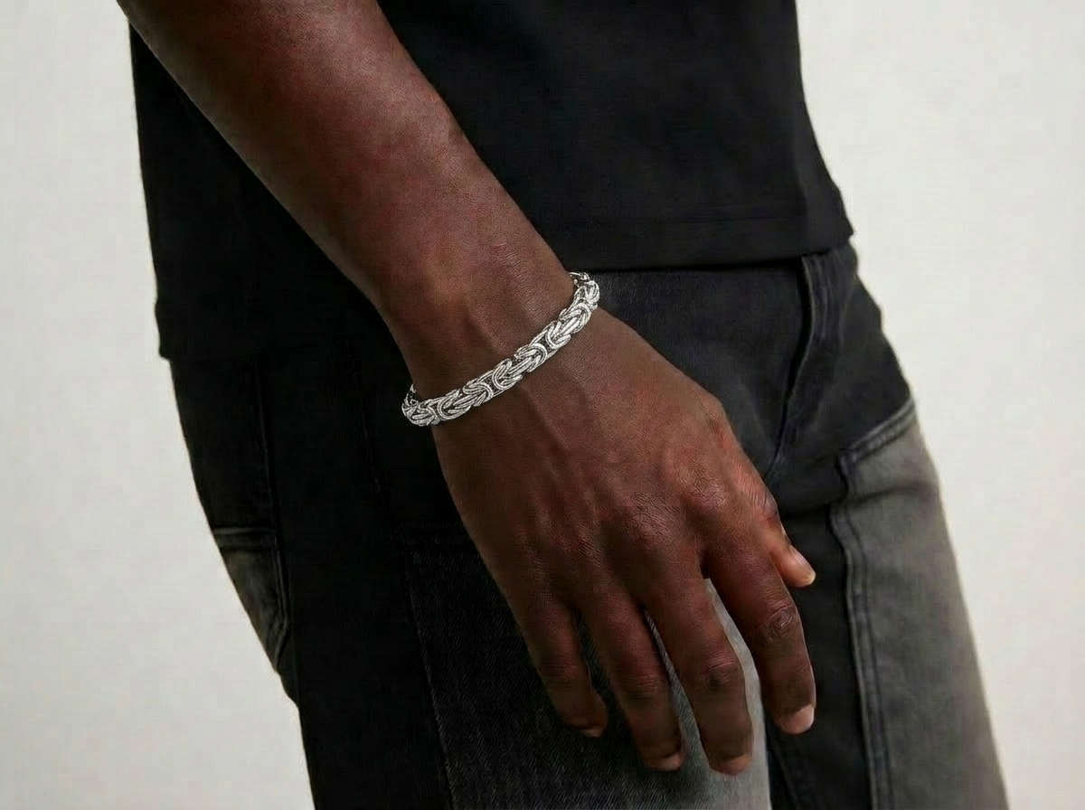 INTRICATE LINK BRACELET | SILVER