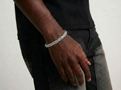 INTRICATE LINK BRACELET | SILVER