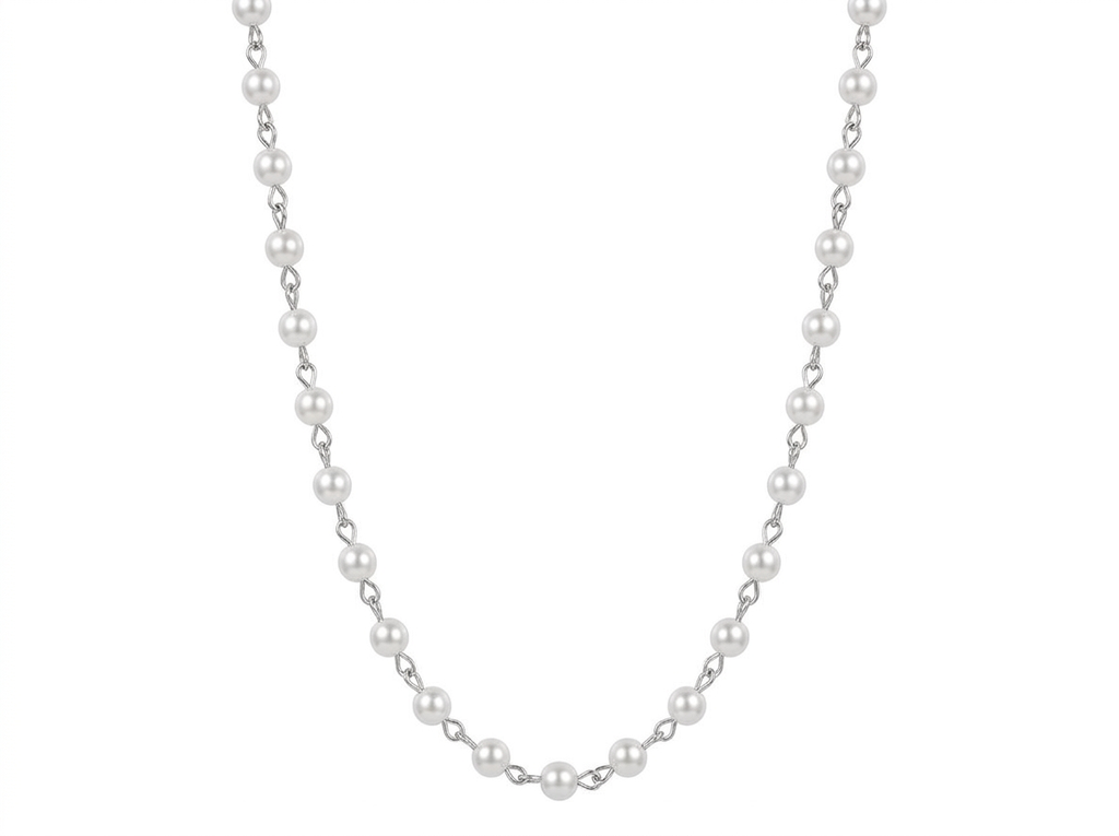 ROSARY PEARL CHAIN | WHITE