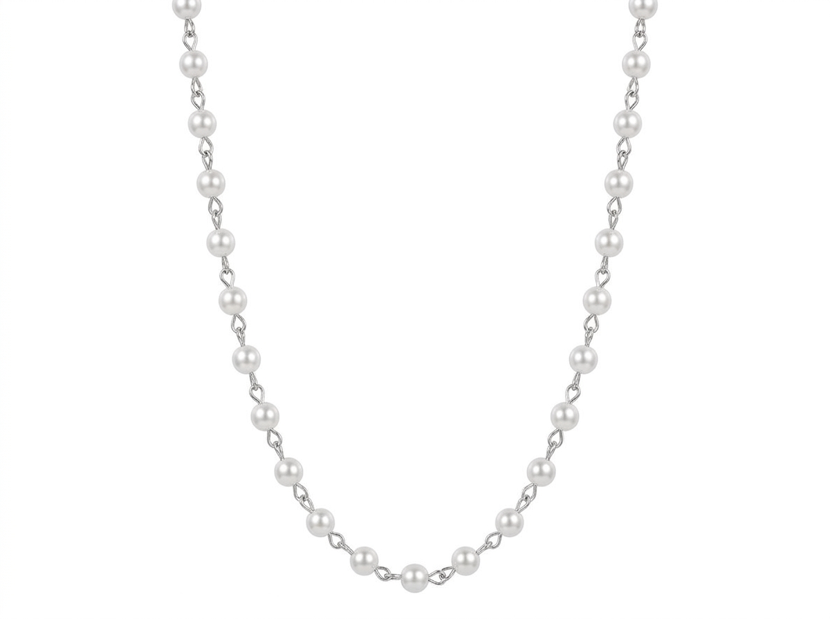 ROSARY PEARL CHAIN | WHITE