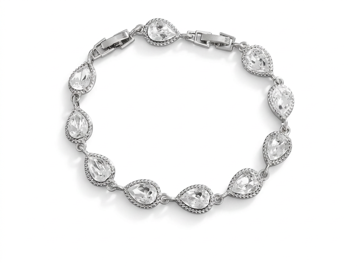 TEAR DROP BRACELET | SILVER