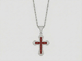 ICED CROSS CHAIN | RED