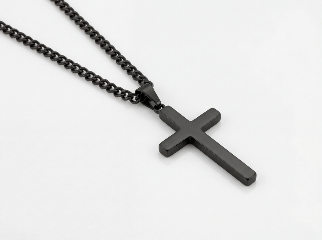 XL CROSS CHAIN | BLACK