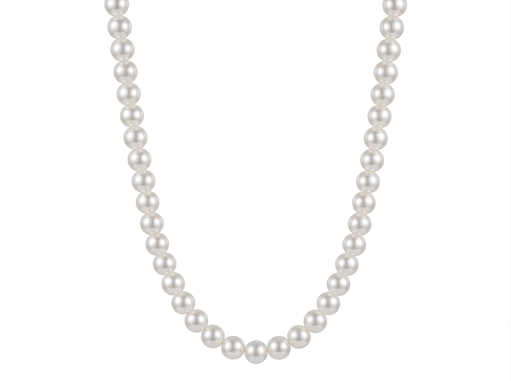 BUBBLE PEARL CHAIN | WHITE
