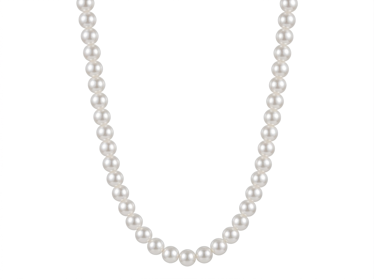 BUBBLE PEARL CHAIN | WHITE