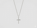 MINIMAL CROSS CHAIN | SILVER