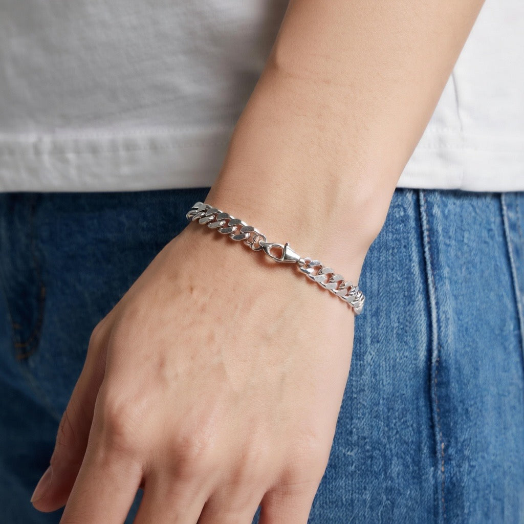 CURBAN LINK BRACELET | SILVER