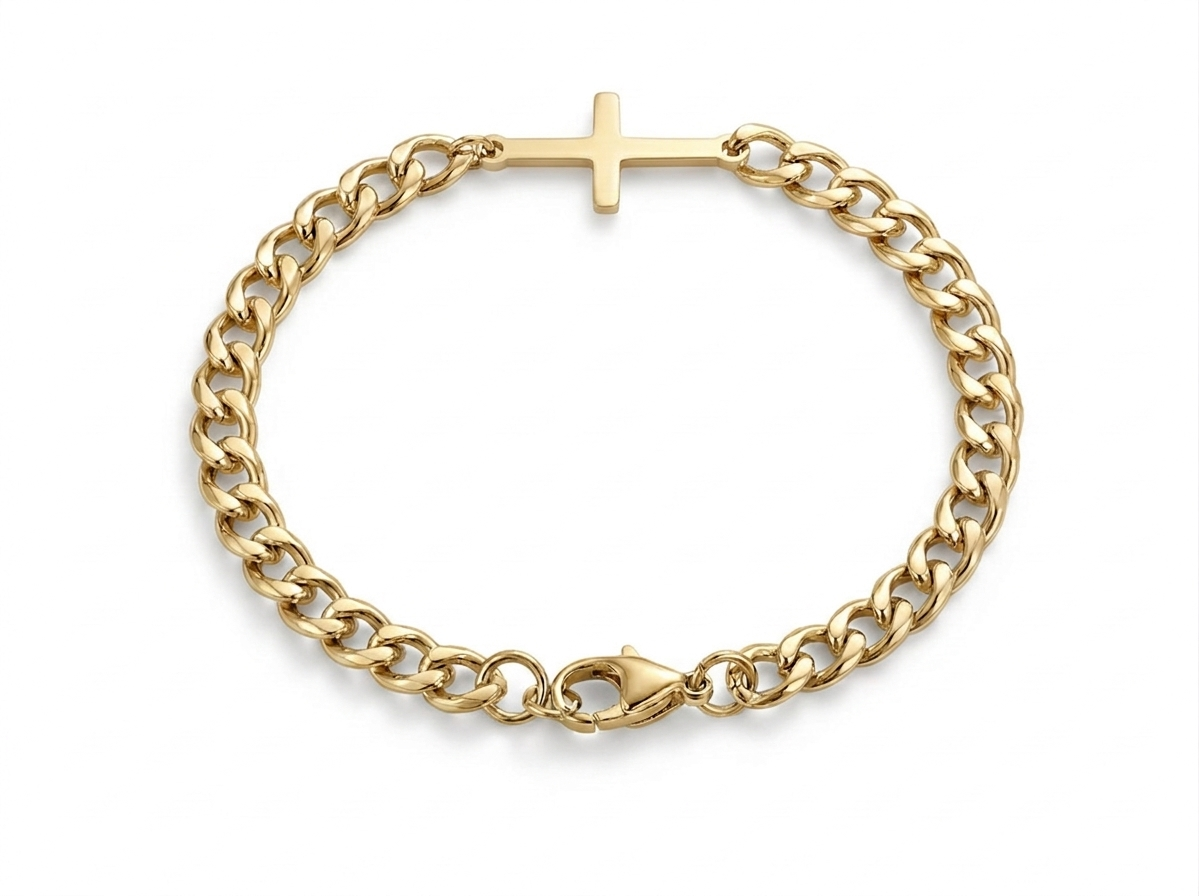 CROSS BRACELET | GOLD
